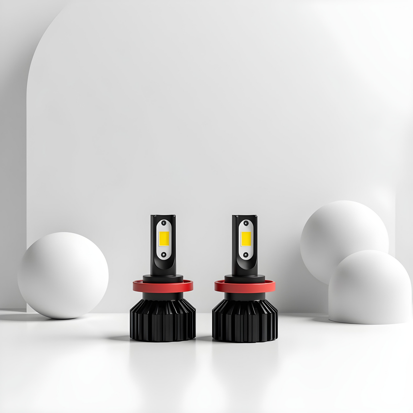 H7 LED Auto Scheinwerfer – 90W 18000LM, 6500K Weiß, Mini Design